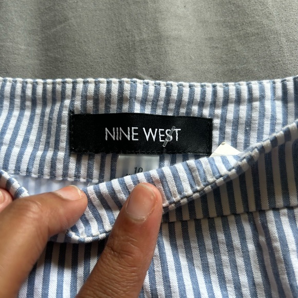 Blue & White Skater Skirt - Picture 4 of 7